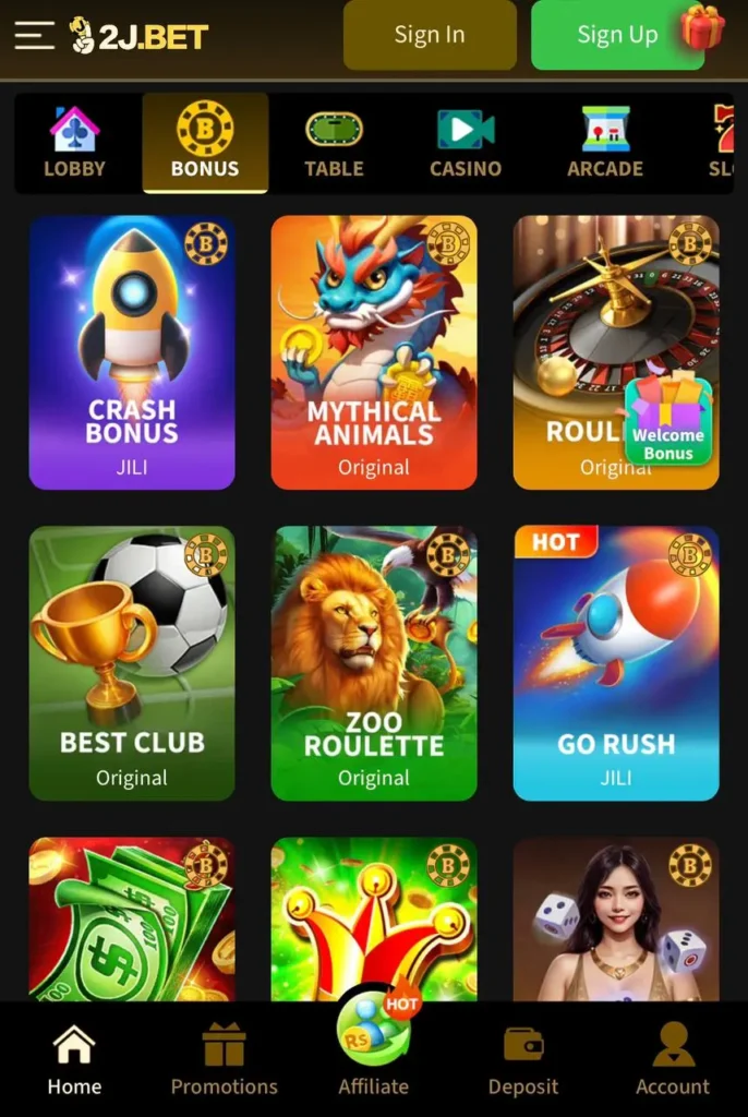2J Bet App